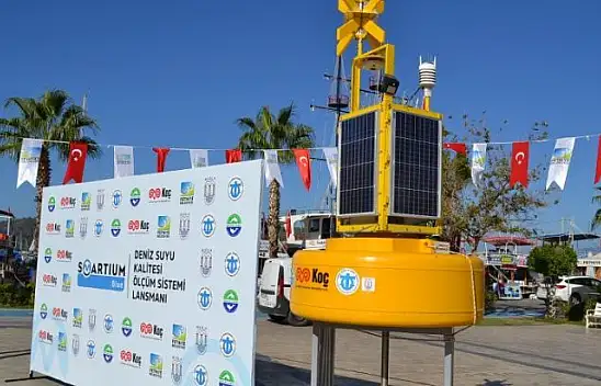 Deniz kirliliğini ölçen akıllı şamandıralı ölçüm sistemi Fethiye'de faaliyete geçti