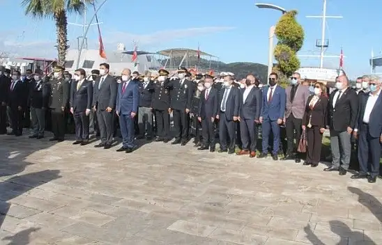Fethiye'de 18 Mart Çanakkale Zaferi Yıldönümünde Şehitler anıldı