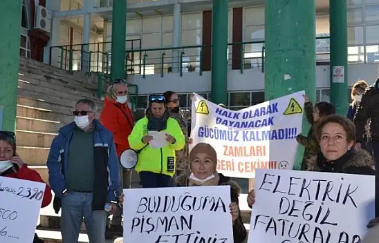 Fethiye'de elektrik faturası isyanı
