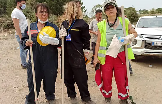 Gönüllüler yangın bölgelerine seferber oldular