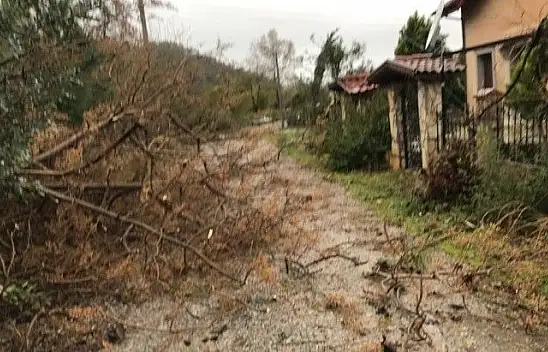 Hortum yıktı geçti