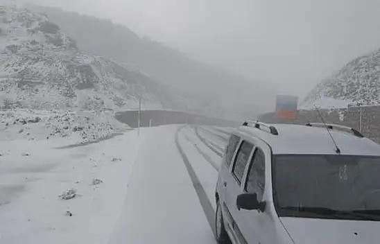 Karabel'de şiddetli kar yağışı