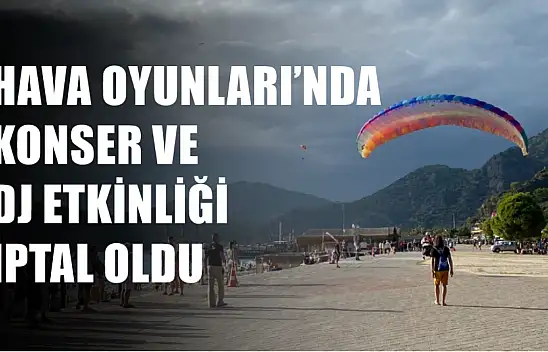 Ölüdeniz Hava Oyunları'nda Konser ve DJ Etkinliği İptal Oldu