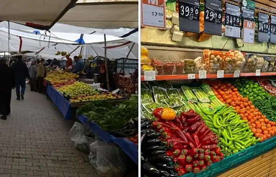Pazar ve market fiyatları arasında fark büyük