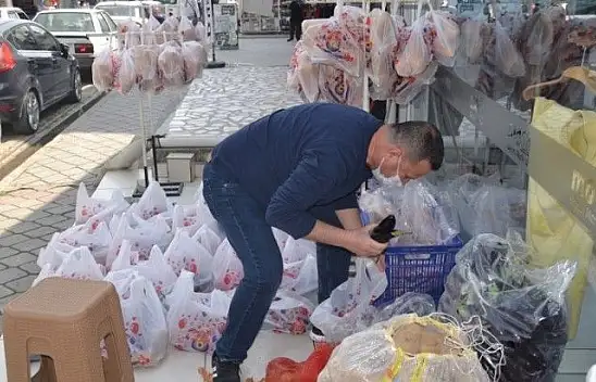 Ramazan ayında ihtiyaç sahiplerine askıda gıda yardımı 