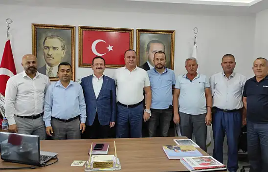 Şoför Esnafı Başkan Öztürk'ü ziyaret etti