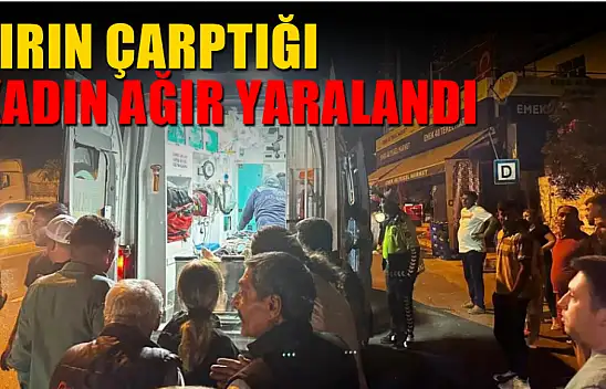 Tırın çarptığı kadın ağır yaralandı
