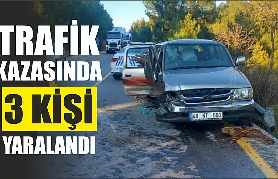 Trafik kazasında 3 kişi yaralandı