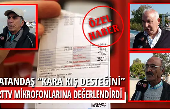 VATANDAŞ 'KARA KIŞ DESTEĞİNİ' FRTTV MİKROFONLARINA DEĞERLENDİRDİ