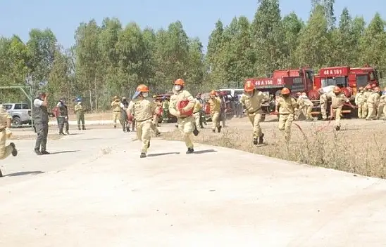 Yangın ekiplerine işbaşı eğitim tatbikatı