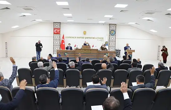 Yeni hizmet binasında ilk meclis toplantısı