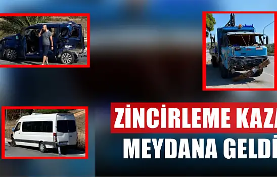 Zincirleme trafik kazası meydana geldi