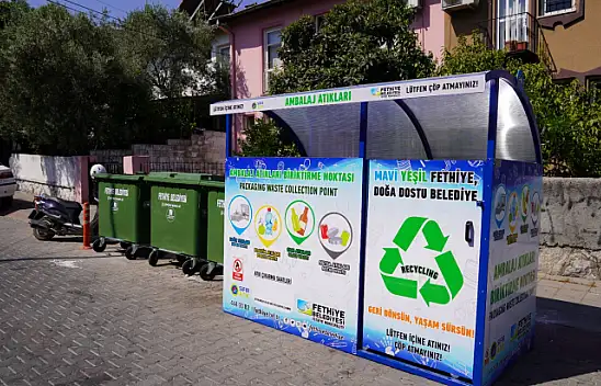 80 adet ambalaj atığı biriktirme konteynerleri daha koyuldu
