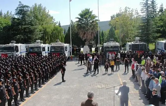 Emniyetin alev savaşçılarına görkemli uğurlama