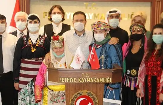 Fethiye 2. Spor festivali konukları Kaymakam Fırat'ı ziyaret etti