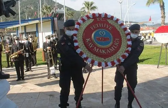 Fethiye'de 18 Mart Çanakkale Zaferi Yıl Dönümünde Şehitler Anıldı