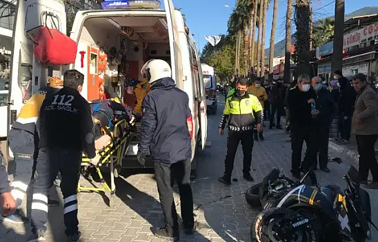 Fethiye'de motosiklet yayaya çarptı 1 ölü, 1 yaralı