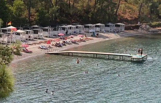 Fethiye sahilleri sakin