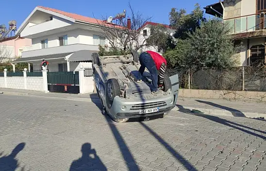 İki otomobil çarpıştı: 1 Yaralı