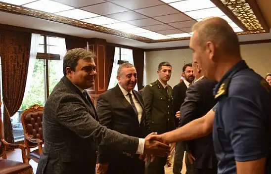 Kaymakamlıkta bayramlaşma töreni