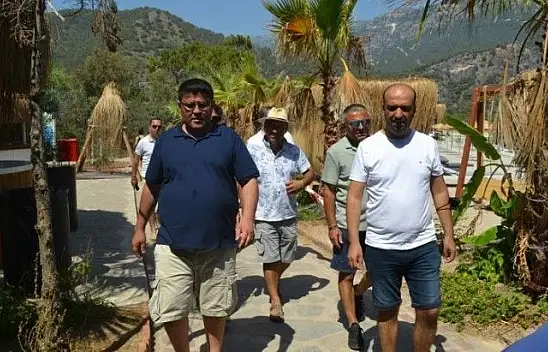 Ölüdeniz Kumburnu Plajı'na Başkanlardan 'Hayırlı olsun' ziyareti