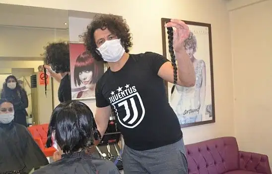 'Saçım Saçın Olsun Kampanyasına' Fethiye'den destek