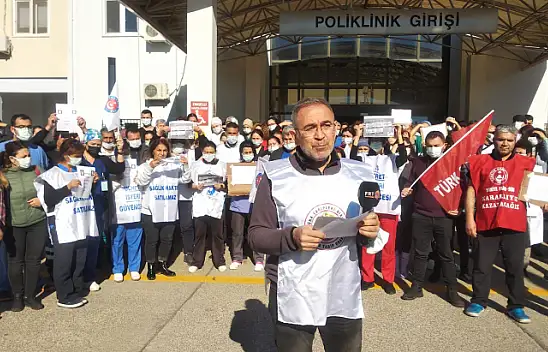 Sağlıkçılardan maaş tepkisi