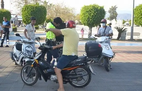 Trafiğe Kapalı Alanlarda Motor Kullananlara Ceza Yağdı