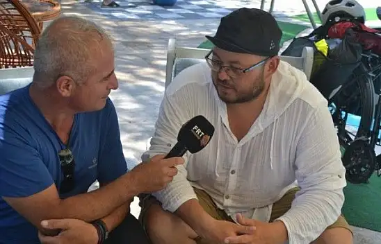 Türkiye turuna çıkan Kazak Bisikletçi Fethiye'de