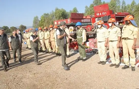 Yangın ekiplerine işbaşı eğitim Tatbikatı