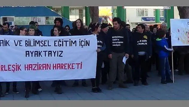   GERİCİ EĞİTİM İDDİASIYLA YÜRÜDÜLER