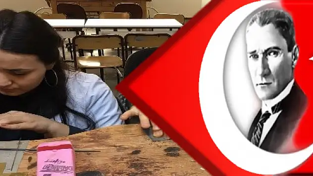 Üniversiteli özel bireyler sergi için hazırlanıyor