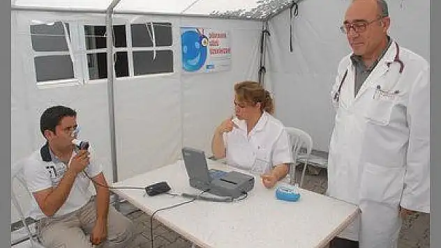 FETHİYE'DE ÜCRETSİZ 'KOAH' TARAMASI YAPILDI