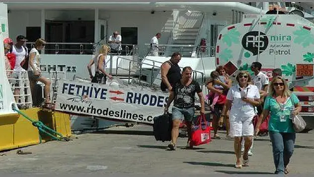 RODOS'TAN 125 TURİST GELDİ