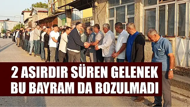 2 asırdır süren gelenek bu bayram da bozulmadı