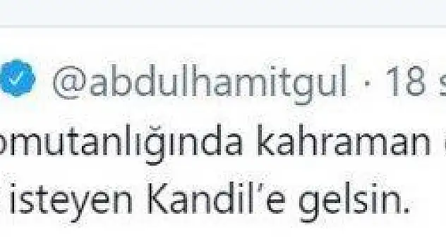 Adalet Bakanı Gül: 'Apoletini sökmek isteyen Kandil'e gelsin'