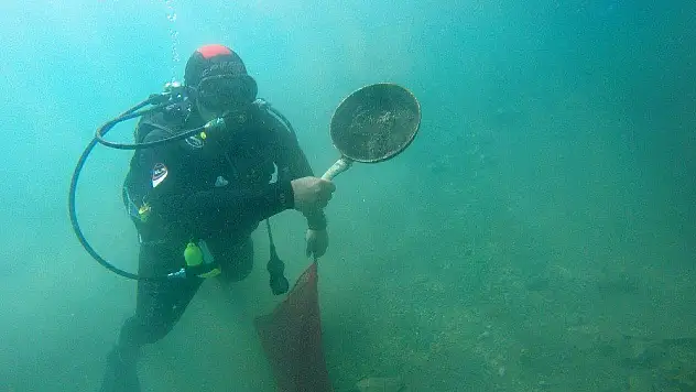 Dalış ekibi Gökova'da