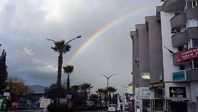 Ortaca'da gökkuşağı sürprizi