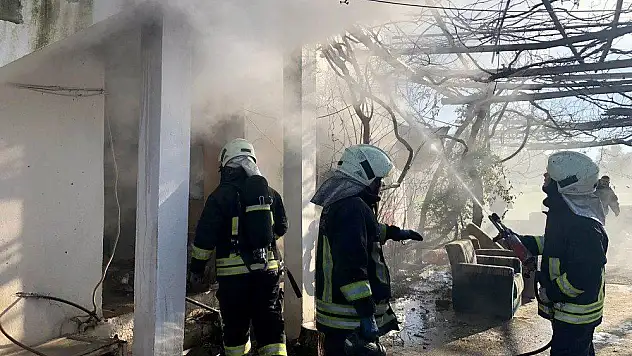 Muğla'da ev yangını