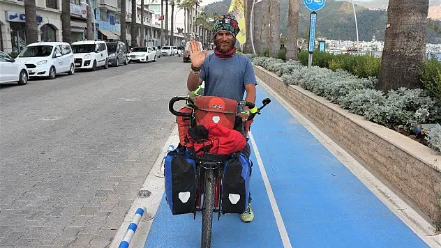 Bisikletle 124 günde 9 il, 97 ilçe gezip 4 bin 600 kilometre yol yaptı