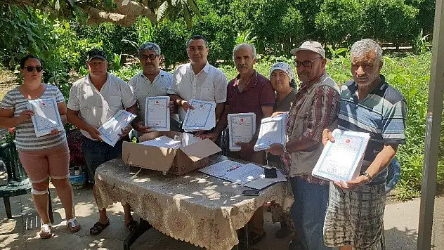 30 yıl sonra tapularına kavuştular