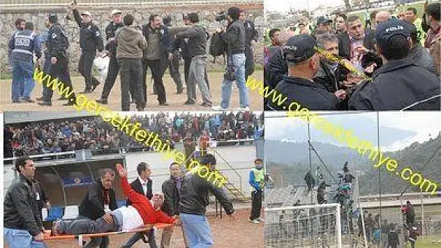 FETHİYESPOR-SAKARYASPOR MAÇI SONUNDA OLAYLAR ÇIKTI