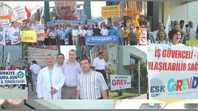 BÜTÜN MEMURLAR EYLEMDEYDİ