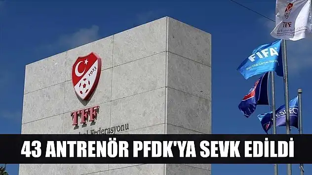 43 antrenör PFDK'ya sevk edildi