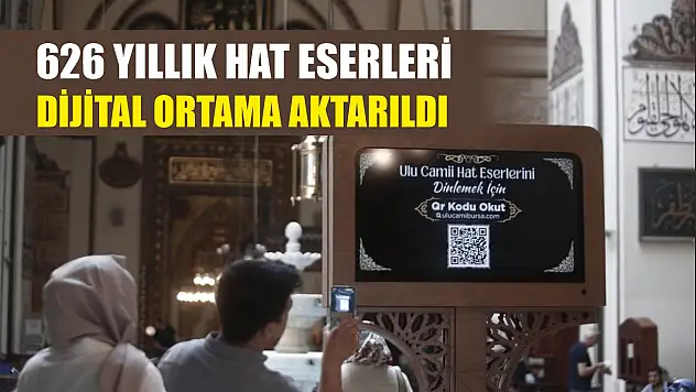 626 yıllık hat eserleri dijital ortama aktarıldı