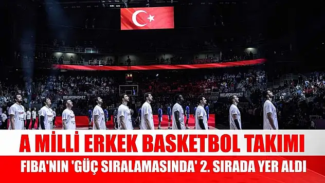 A Milli Erkek Basketbol Takımı, FIBA'nın 'güç sıralamasında' 2. sırada yer aldı