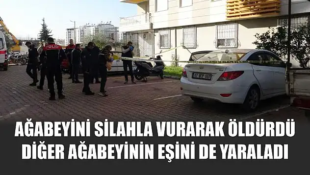 Ağabeyini silahla vurarak öldürdü, diğer ağabeyinin eşini de yaraladı