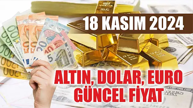 Altın, Dolar, Euro güncel fiyat 18 Kasım 2024
