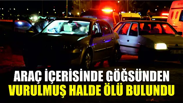 Araç içerisinde göğsünden vurulmuş halde ölü bulundu