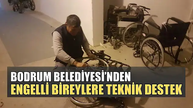 Bodrum Belediyesi'nden engelli bireylere teknik destek